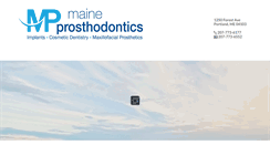 Desktop Screenshot of maineprosthodontics.com