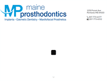 Tablet Screenshot of maineprosthodontics.com